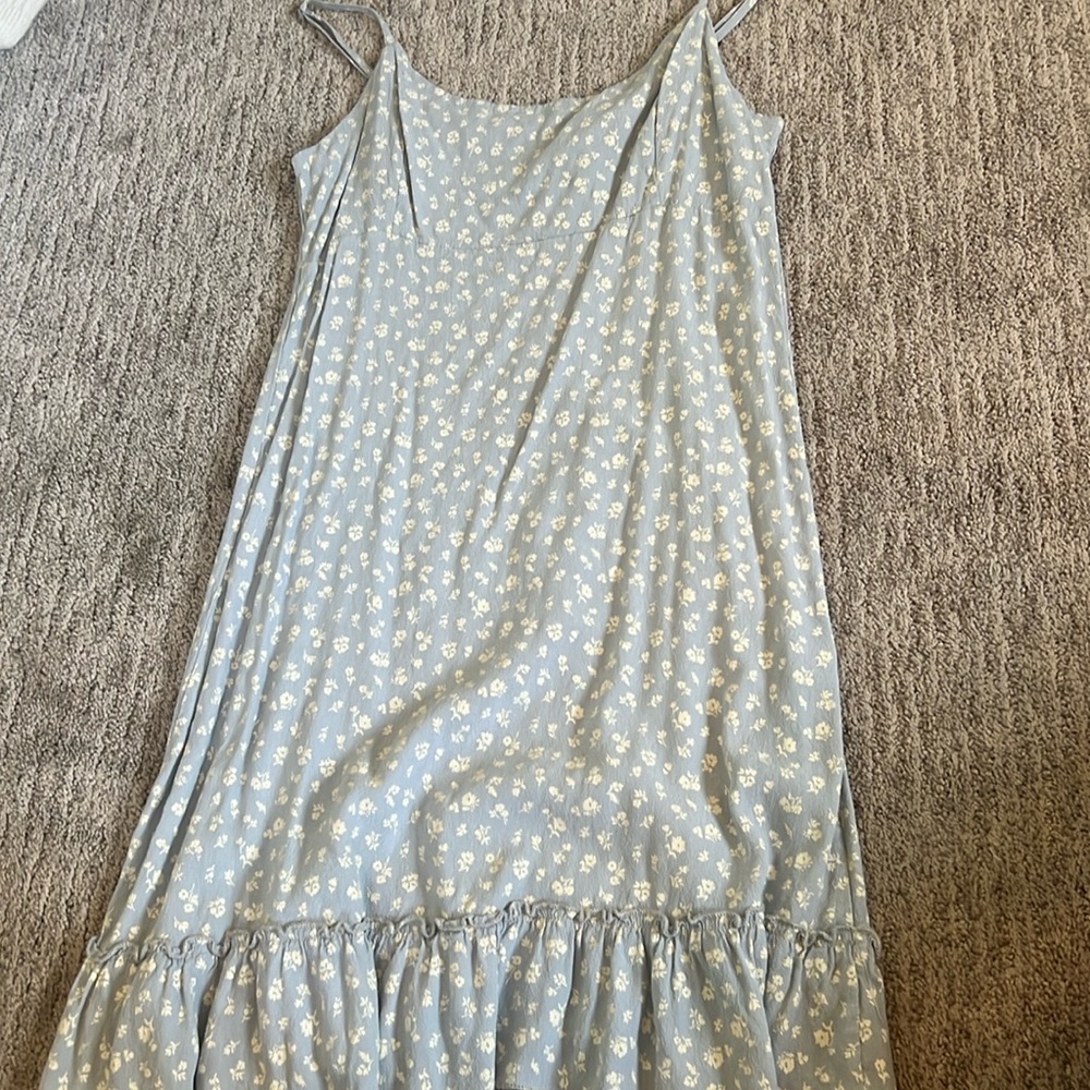 Brandy Melville Blue Floral Mini Dress